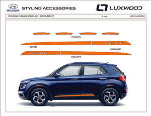 Hyundai Venue (SUV) | 2020-2024 | Rocker Kit | #LUXVU20RKK