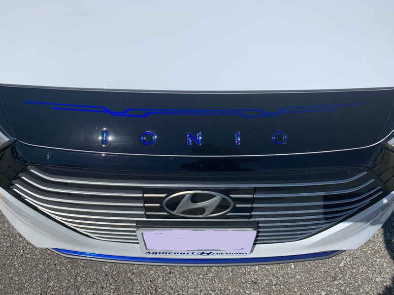 Hyundai Ioniq Hybrid (Hatchback) | 2018-2022 | Hood Deflector w/logo | #LUXIO18DEL