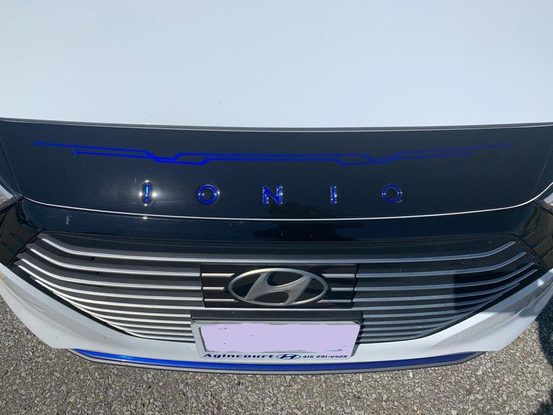 Hyundai Ioniq Electric (Hatchback) | 2018-2022 | Hood Deflector w/logo | #LUXIO18DEL