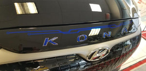 Hyundai Kona (SUV) | 2018-2021 | Hood Deflector w/logo | #LUXKE18DEL
