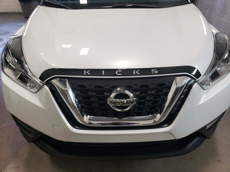 Nissan Kicks (SUV) | 2018-2020 | Hood Deflector w/logo | #LUXKI18DEL