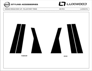 Nissan Rogue (SUV) | 2021-2024 | Pillars | #LUXRO21PIL