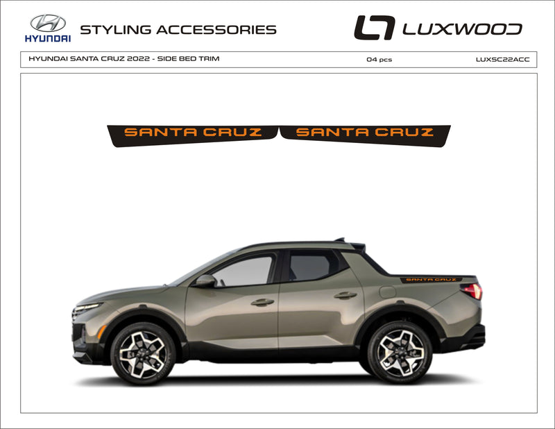 Hyundai Santa Cruz (Pickup) | 2022-2024 | Spoiler trim | #LUXSC22ACC