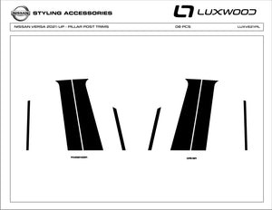 Nissan Versa (Sedan) | 2021-2024 | Pillars | #LUXVE21PIL