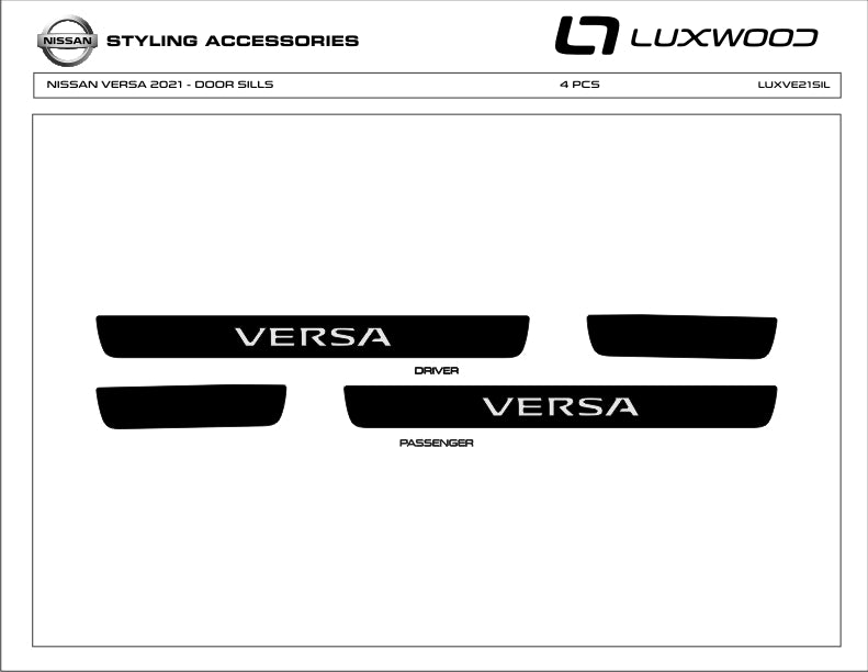 Nissan Versa (Sedan) | 2021-2024 | Exterior Trim | #LUXVE21SIL