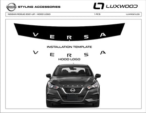 Nissan Versa (Sedan) | 2021-2024 | Hood Logo | #LUXVE21LOG