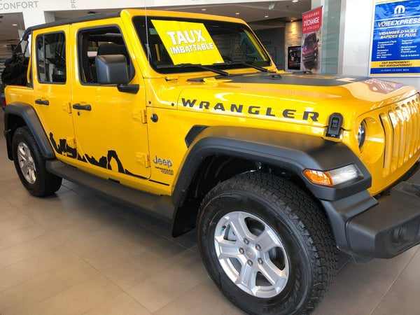 Jeep Wrangler (VUS) | 2018-2023 | Logo de capot | #JEWR18LOG